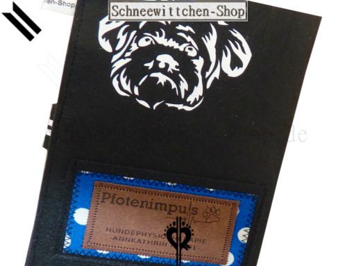 Shih Tzu EU-Heimtierausweis | Hundepasshülle | Tierpasshülle | Impfpasshülle felt case breeder protective cover pett passport individualization dog passport cover vaccination pet accessoire