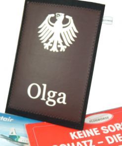 Travel Organizer für deine Reiseunterlagen, Reisepasshülle, Reiseetui aus Filz mit dem Wappen Deutschen Adler