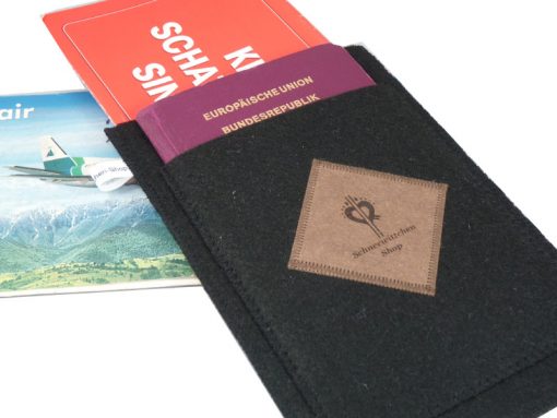 Travel Organizer für deine Reiseunterlagen, Reisepasshülle, Reiseetui aus Filz mit dem Wappen Deutschen Adler